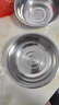 不锈钢盆加厚款家用厨房商用洗菜盆和面洗脸洗衣盆 28cm两个装 实拍图