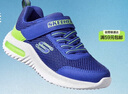 Skechers斯凯奇儿童运动鞋男童透气网鞋时尚魔术贴大童跑步鞋403748L 实拍图