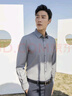 雅戈尔（YOUNGOR）【蓄热升温】2025秋冬新品商务休闲抗菌易打理长袖衬衫男 灰色 39 实拍图