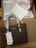 MICHAEL KORS【520礼物送女友】MK女包JET SET TRAVEL托特菜篮子迷你深棕/棕 实拍图