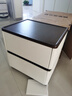 向向锦鲤床头柜带锁现代简约意式极简实木收纳柜储物柜轻奢高级卧室床边柜 【米白】耐磨纳帕皮+整装发货 全身实木款：宽50*深40*高50cm 实拍图