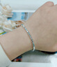 中国黄金（CHINA GOLD）999足银手链女碎银几两手链转运珠手串七夕情人节礼物送女友老婆 碎银几两手链约6.5g【玫瑰礼盒】 实拍图