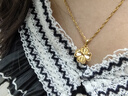 中国黄金（CHINA GOLD）四叶草黄金项链女足金吊坠新款生日礼物女送女友老婆妈妈结婚纪念 京速达-足金四叶草吊坠[送S925链] 实拍图