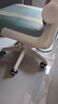 麦芽图图儿童学习椅写字椅学生椅子座椅靠背椅可升降椅中小写作业3到18岁 蓝色【脚踏+可旋转气杆万向轮】 实拍图