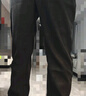 罗蒙灯芯绒加厚休闲裤男2025秋季新款抽绳腰时尚百搭直筒宽松长裤 黑色【厚款】 4XL (195) （建议185-200斤） 实拍图