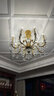 奥施洛欧式全铜水晶吊灯简欧客厅大气奢华别墅大吊灯法式轻奢高档灯饰 12头 实拍图