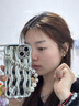 素洛适用苹果16Promax银色曲边电镀水波纹手机壳iPhone15时尚11网红女14Pro手链高级12感防摔软保护壳 电镀银色水波纹+爱心腕带 iPhone 15 实拍图