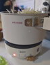 美的（Midea）便携式电煮锅电炒锅电火锅专用锅旅行锅316不锈钢可分体折叠多功能电炖锅宿舍户外泡面迷你电热锅 1.2L 316母婴级内胆三档火丨XZC16X01 实拍图