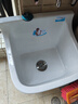莱菲特（lfte）卫生间陶瓷洗拖把池阳台拖布槽家用台控大中小号拖布盆庭院墩布池 910手动下水 送货入户 实拍图