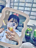 创意新款波纹化妆镜ins台式便携桌面镜学生宿舍美妆镜可悬挂镜子 白色 实拍图