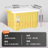 SPACEXPERT 衣物收纳箱塑料整理箱80L黄色 1个装 带轮 实拍图