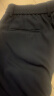MMOPTOP潮牌宽松休闲裤男士春夏商务垂感西裤子直筒阔腿长裤80139黑色L 实拍图