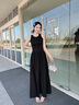 森马（Semir）连衣裙女高腰拼接背心裙百搭2025夏优雅圆领长裙通勤109325114015 实拍图