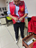 汇普特 京东马甲工作服定制夏季薄款透气物流秒送定制logo网眼背心 【网眼双口袋】红色马甲-京仓 3XL 实拍图