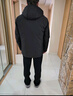 劲霸男装秋冬新款户外保暖中长款羽绒服|IRJR4353 黑色 L 实拍图