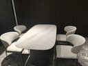 聆厅意式极简软包餐椅北欧现代简约家用靠背椅轻奢设计师高端餐厅椅子 【超纤皮面料】 餐椅4把 实拍图