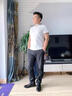 夏季款冰丝高端刺绣polo衫商务休闲男士修身短袖撞色翻领t恤上衣 KC-A10白色 (凉感冰丝款) 2XL （建议140-155斤以内） 实拍图