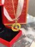 中国黄金（CHINA GOLD）黄金项链女士足金莫比乌斯环吊坠套情人节生日礼物马年本命年礼物 精工吊坠 约1g 【赠银链+情人节礼盒】 实拍图
