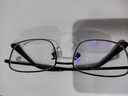 依视路（ESSILOR） 新款商务男镜架时尚镜框女配依视路镜片近视定制眼镜网上配镜 金属-全框-2054BK-黑色 镜框+依视路A4防蓝光1.60现片 实拍图