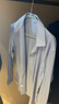 罗蒙【三防】免烫抗皱长袖商务衬衫男士春季工装正装职业上衣服衬衣 实拍图