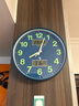 Timess挂钟客厅钟表万年历温湿度夜光闪波钟表挂墙时钟家用表30cm 实拍图