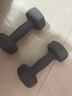 诚悦彩色浸塑哑铃男女士家庭用健身塑型器材组合套装4kg*2灰色CY-528 实拍图