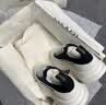 亚历山大麦昆（Alexander McQueen）女鞋经典休闲运动鞋黑白帆布鞋697072 W4AAQ 1070 39 实拍图