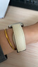 炫戴适用苹果S11手表S10表带s9真皮apple iWatchs8/7/6/5荔枝纹磁吸se3秋冬商务ultra3高级42/46mm女款 磁吸扣皮带-米白 适用：44/45/49/46mm表盘 实拍图