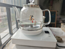 FUNORK全自动上水电热烧水壶玻璃烧水器茶台专用一体茶桌茶几保温泡茶具抽水电茶炉 底部上水 - 白色 1L 实拍图