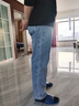 真维斯（Jeanswest）牛仔裤男春秋季新款直筒宽松休闲长裤男弹力高端百搭阔腿裤子男 浅蓝 38 (2尺9) 实拍图