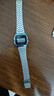 卡西欧（CASIO）运动防水复古经典小方块学生男女小银砖小银块银色 A159WA-N1D 实拍图