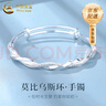 中国黄金（CHINA GOLD）莫比乌斯银手镯足银镯子年轻款生日送女朋友礼物送女友老婆爱人 【当/次日达】A款*莫比乌斯手镯 20g±1g 实拍图