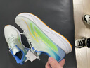 李宁儿童鞋男童女儿童跑步鞋中大童2025新款轻莺减震舒适运动鞋 波浪蓝/荧光青/宫蓝YKFU032-3 38  内长约24.9cm适合脚长23.9cm 实拍图