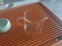 美斯尼 玻璃公道杯加茶漏套装公杯功夫茶具茶道配件茶滤网茶海分茶器功夫玻璃茶杯子茶道加厚耐热玻璃公杯 公道杯 370毫升 实拍图