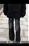 7家优品 微喇牛仔裤男士秋季新款美式高街休闲宽松直筒修身长裤子男 常规 HCFS-2030黑灰色 XL 实拍图