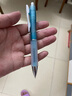斑马牌（ZEBRA）学霸利器中性笔 0.4mm子弹头按动软胶笔握签字笔 笔记速干笔 JJSZ49 透明浅蓝杆黒芯 单支装 实拍图