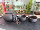 陶瓷茶具套装西施壶朱泥紫砂壶功夫茶杯小泡茶壶礼盒送礼紫砂茶杯 原矿黑紫砂西施壶 7头 实拍图