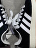 adidas NIZZA PLATFORM厚底增高运动帆布鞋男女阿迪达斯三叶草   一号黑/白   39 实拍图