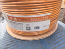 秋叶原（CHOSEAL）六类网线 双屏蔽 抗干扰降衰减千兆纯铜 POE供电工程家装安全传输网线 橙 100米 QS2605T100S 实拍图