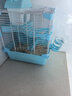 宠尚天（Jonsanty）仓鼠笼子超大别墅双层卡扣铁丝小屋窝金丝熊用品便宜套餐装 蓝色仓鼠笼 小城堡23*17*30cm 实拍图