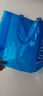 高颜值大容量糖果色购物袋透明手提包小熊帆布包 蓝色 1个 中号长31高27宽11 实拍图