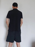 罗蒙【父亲节礼物】冰丝短袖t恤男夏季薄款男士透气polo翻领衫半袖 藏青+灰蓝 XL (建议125-140斤) 实拍图
