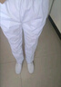冀衡护士裤白色夏季薄款松紧腰女加大码医师白大褂护士服冬季工作裤子 白色四季厚款松紧腰 2XL （145-160斤） 实拍图