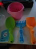 ZOCO儿童软胶耐摔沙滩桶套装男女宝宝小铲挖沙玩雪工具小孩子戏水玩具 【玩沙套装-4件套】粉桶 实拍图