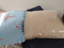 安睡宝（SOMERELLE） 进口七孔纤维枕头 英威达纤维 母婴A类高低枕芯 全棉抗菌双人枕 悠丝七孔少儿枕+枕套TG 35x60cm  一只装 实拍图