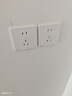 罗格朗（LEGRAND）开关插座面板 简悦系列陶瓷白色 86型墙壁插座 16A三孔带开关插座 实拍图