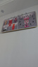 鹏创暴力熊现代轻奢餐厅装饰画电子挂钟背景墙壁画高档客厅时钟表挂画 实拍图