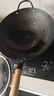 耀厨章丘炒锅铁锅手工锻打家用圆底炒菜锅老式炒锅无涂层不粘锅已开锅 圆底有耳3-5人无锅盖铲子 34cm 实拍图