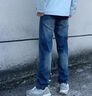 杰雷诺美式复古加绒牛仔裤男厚款2025新款宽松直筒裤子男春秋水洗休闲裤 蓝色 34 适合165-180斤 实拍图