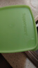 特百惠（Tupperware）800ml*2方形保鲜盒食品级冰箱冷藏密封收纳盒水果储物盒绿色盖 实拍图